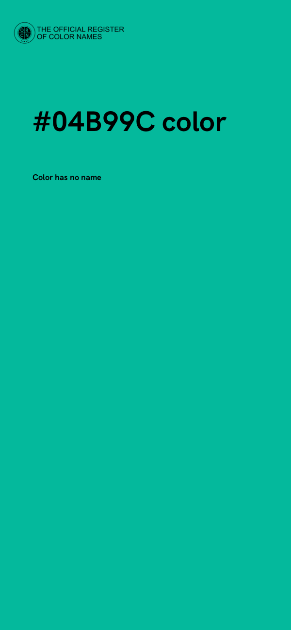 #04B99C color image