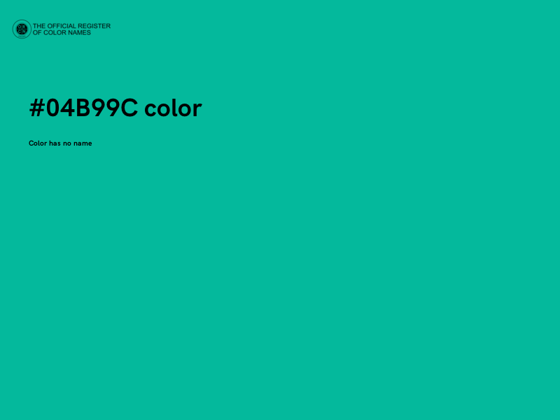 #04B99C color image