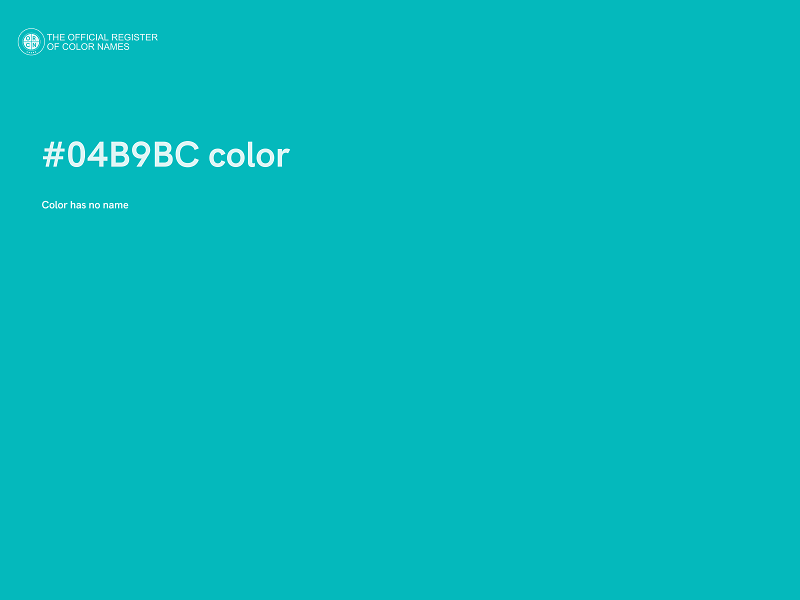 #04B9BC color image