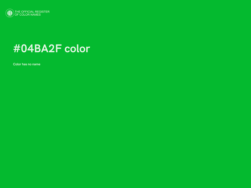 #04BA2F color image