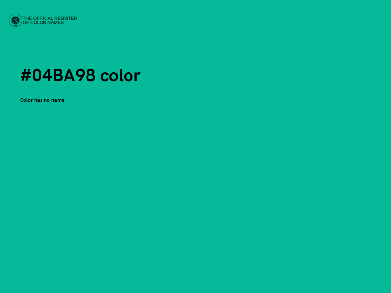 #04BA98 color image