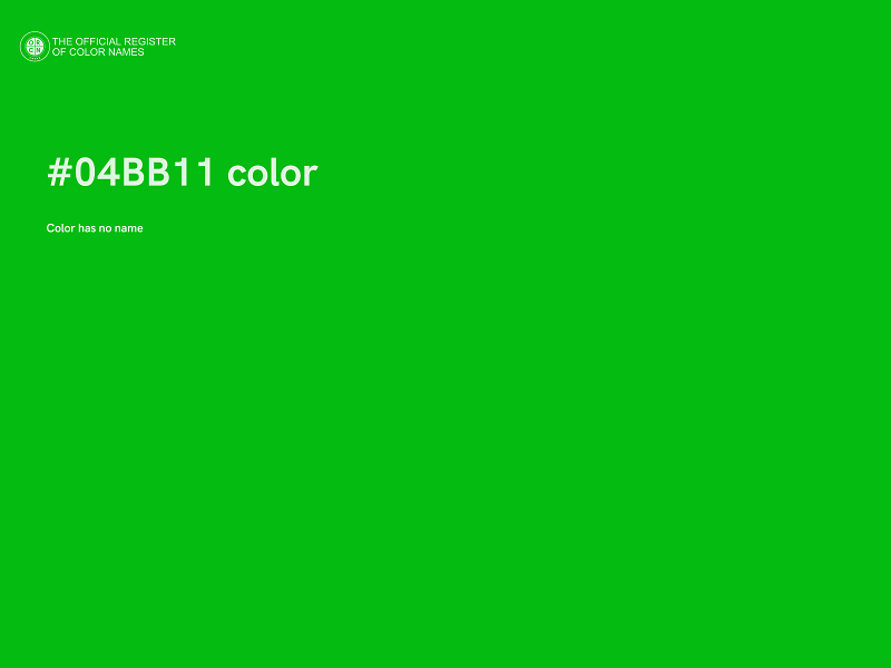 #04BB11 color image