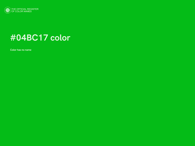#04BC17 color image