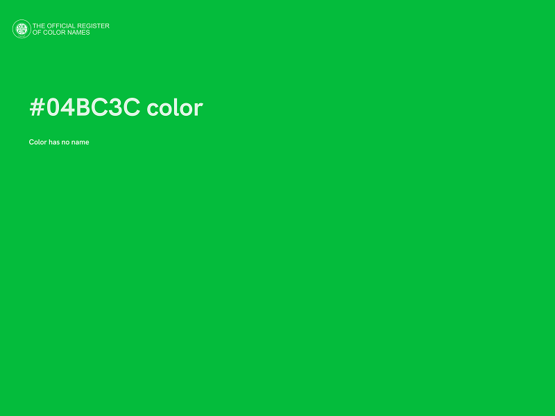 #04BC3C color image