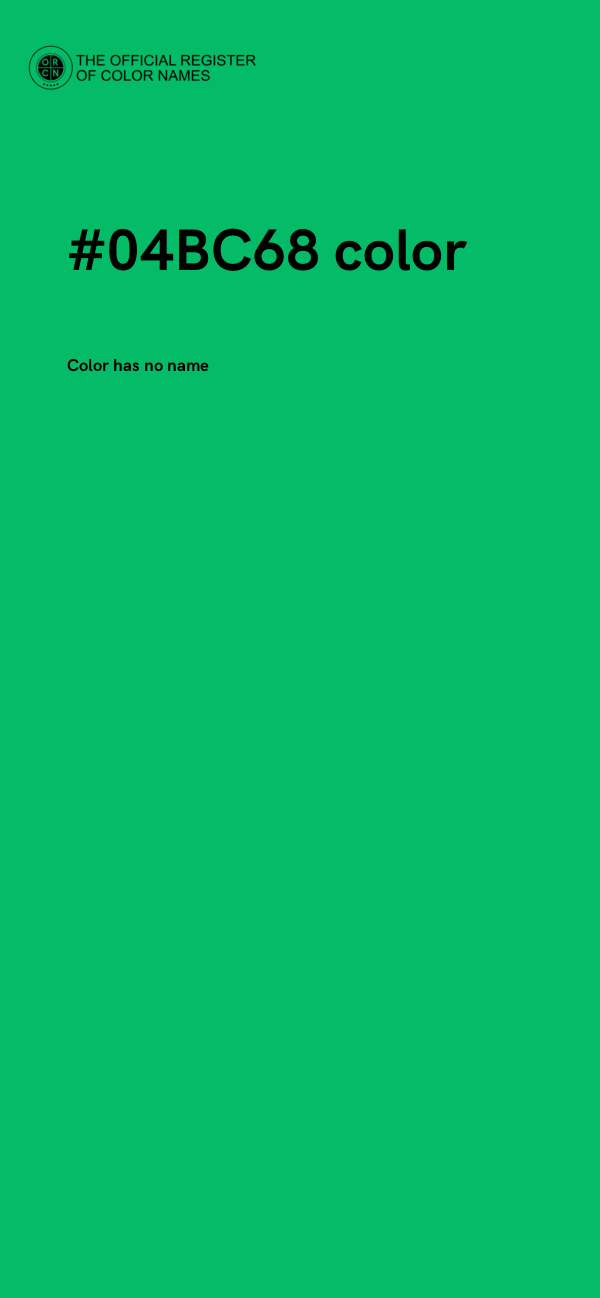 #04BC68 color image