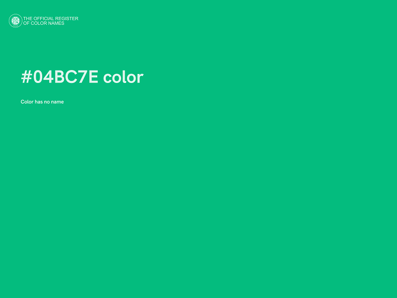 #04BC7E color image