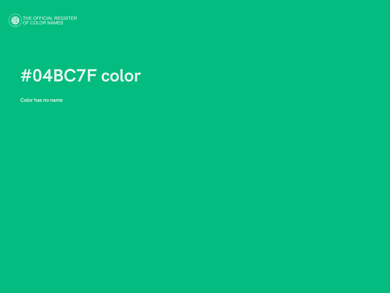 #04BC7F color image