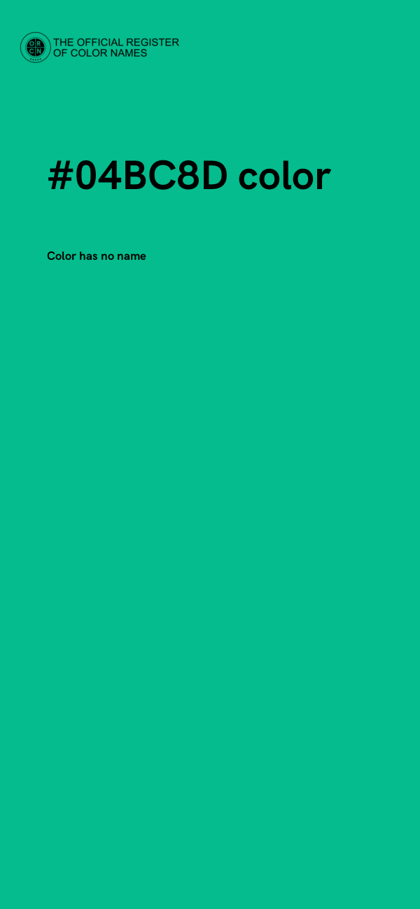 #04BC8D color image