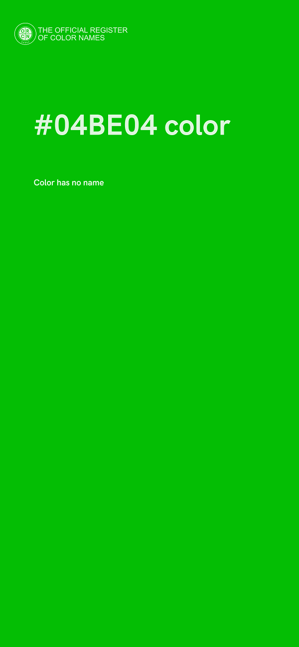 #04BE04 color image