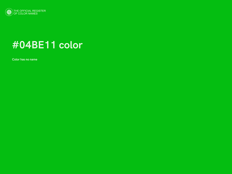 #04BE11 color image