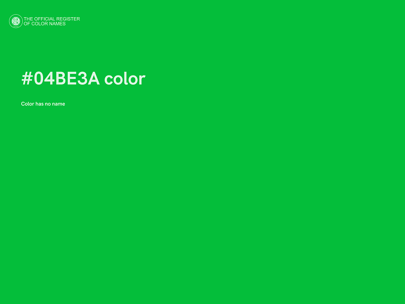#04BE3A color image