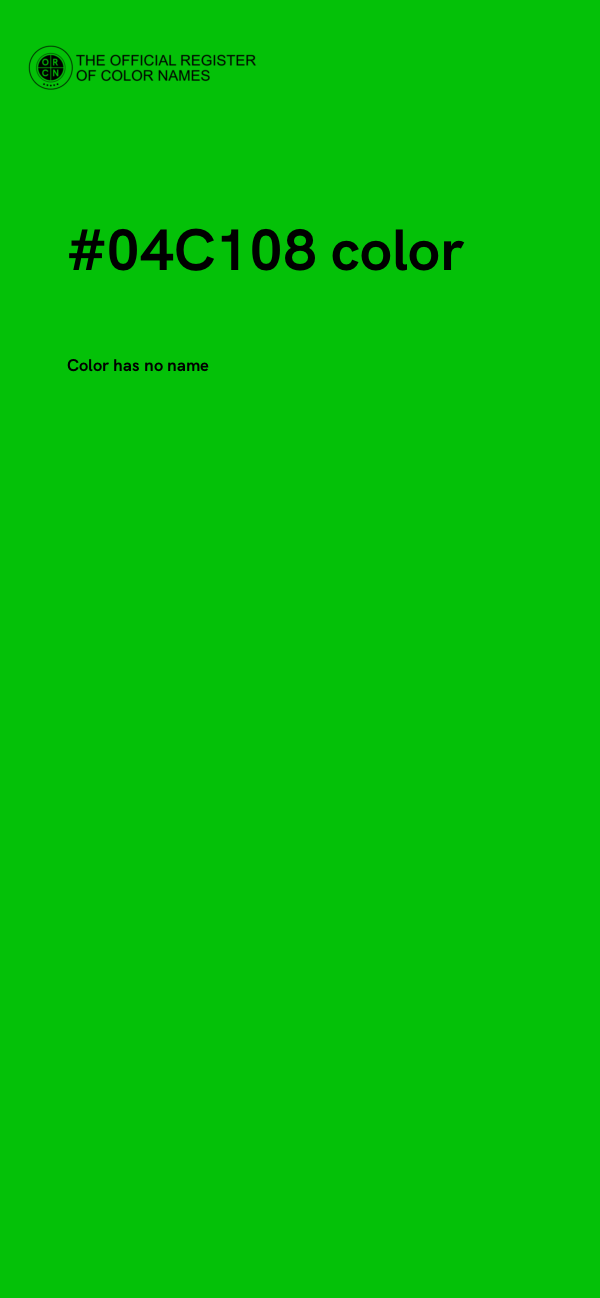 #04C108 color image