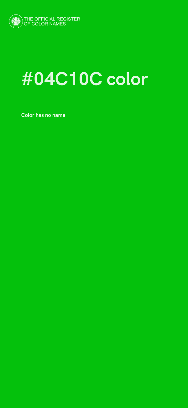 #04C10C color image