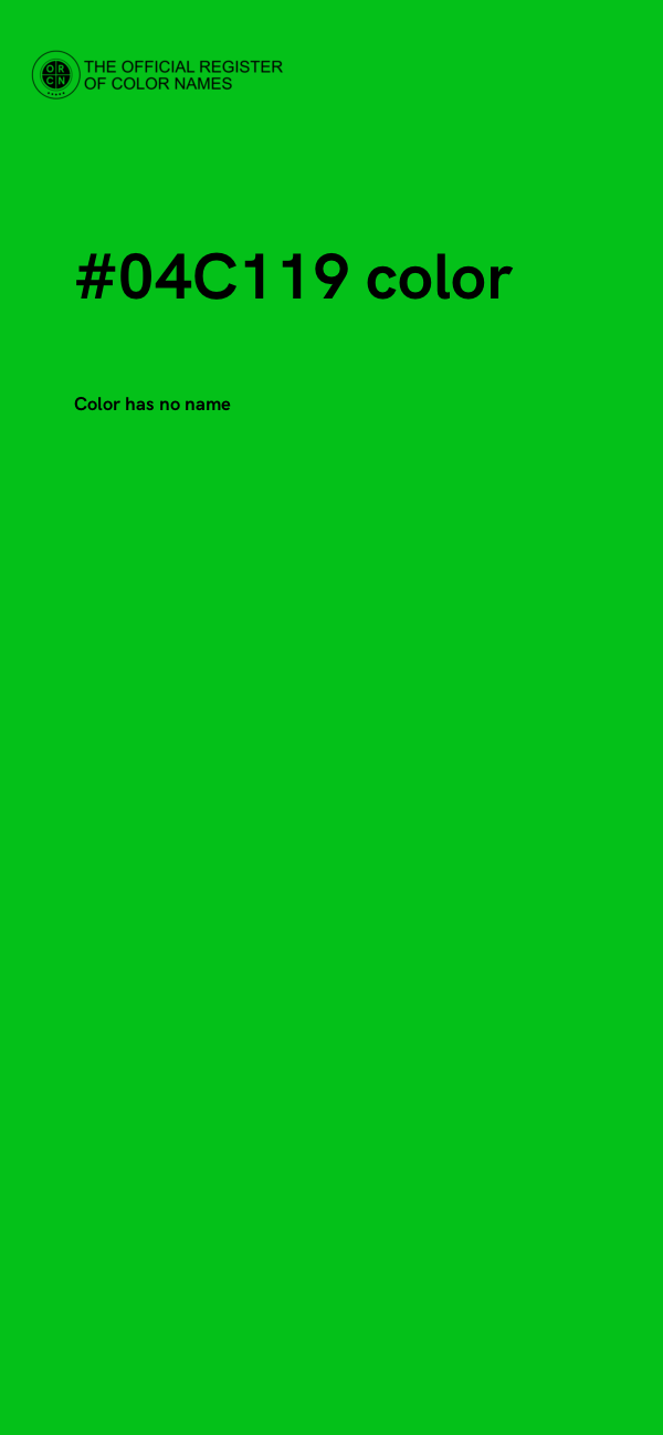 #04C119 color image