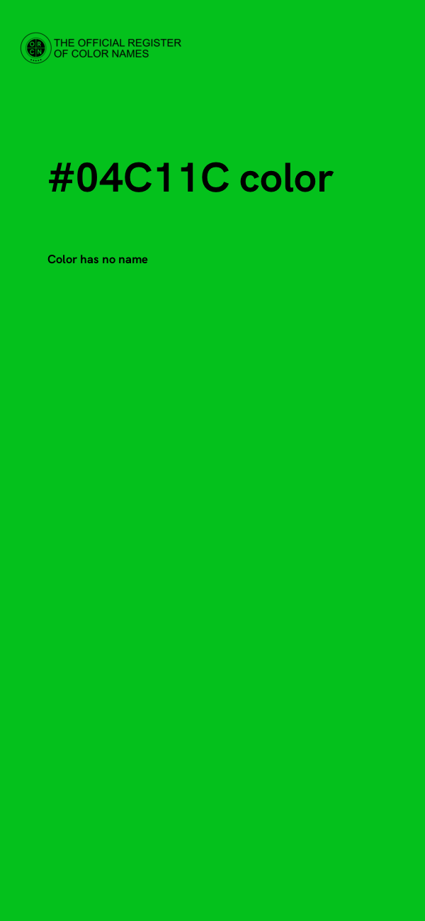 #04C11C color image