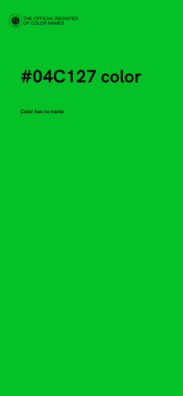 #04C127 color image