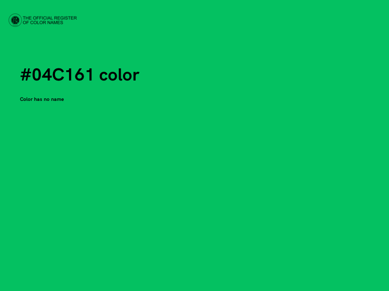 #04C161 color image