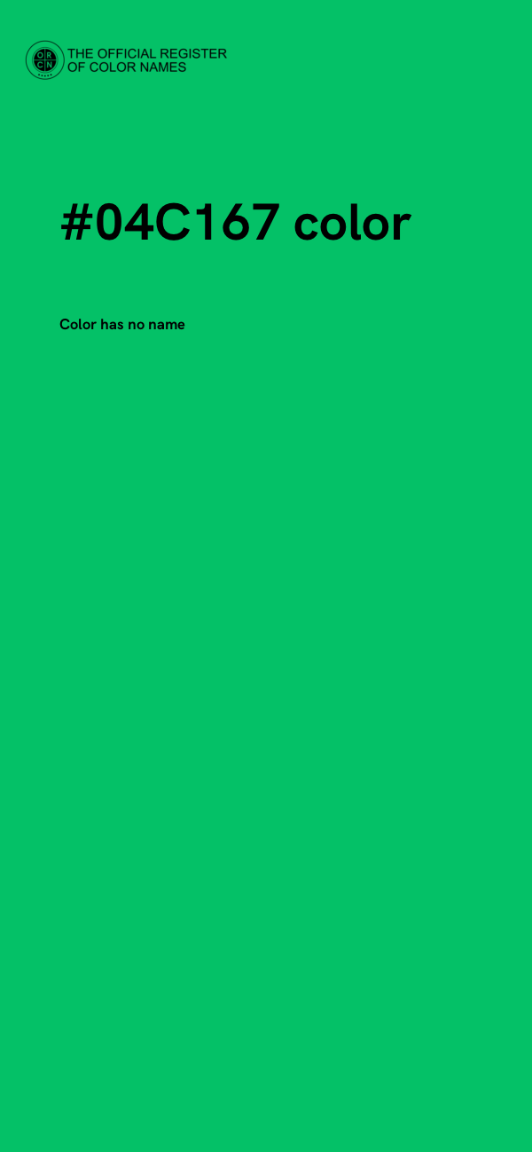 #04C167 color image