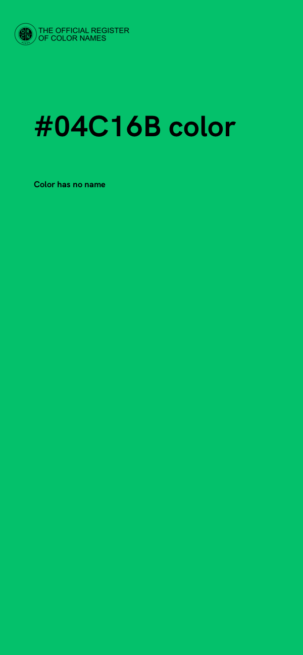 #04C16B color image