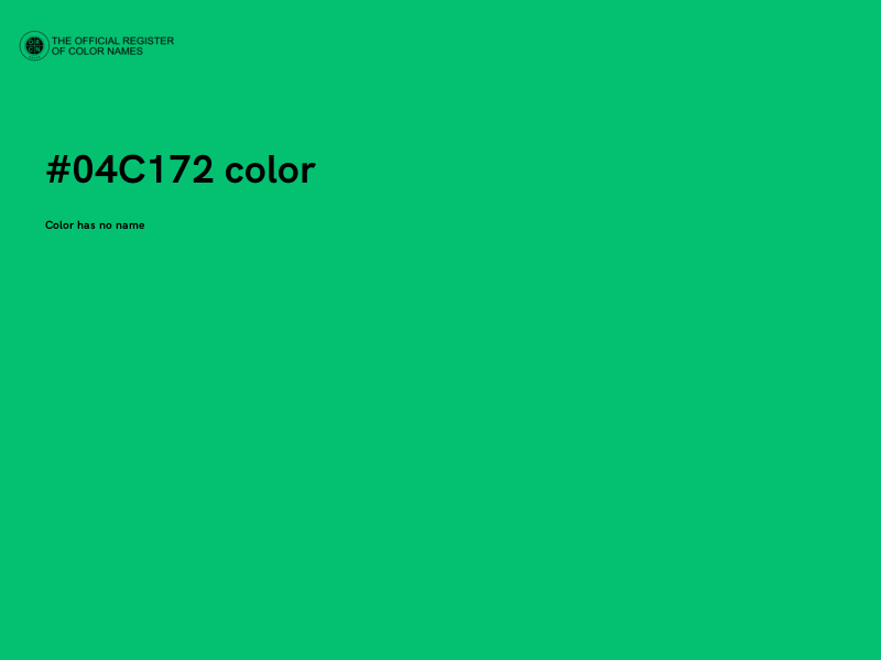 #04C172 color image