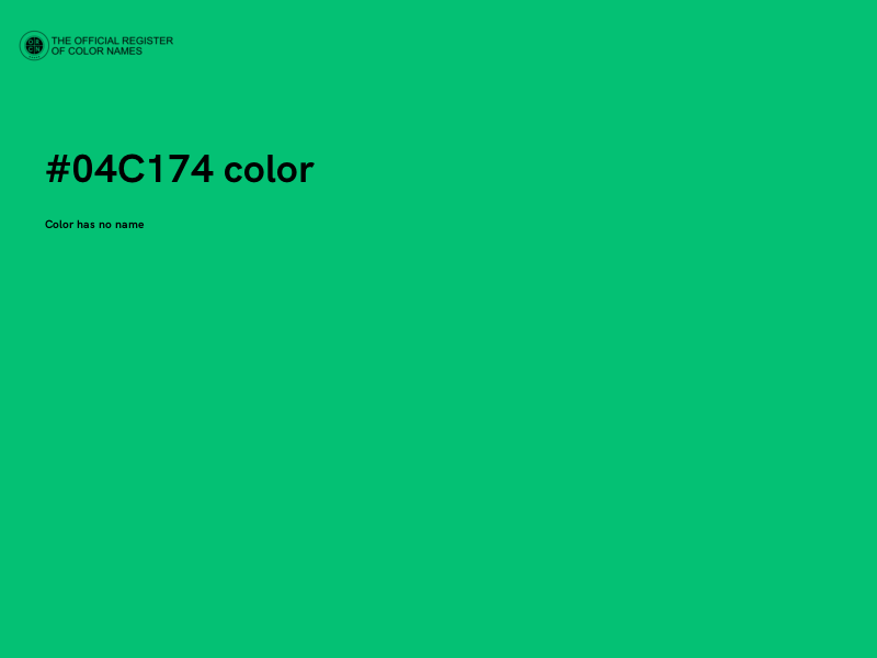 #04C174 color image