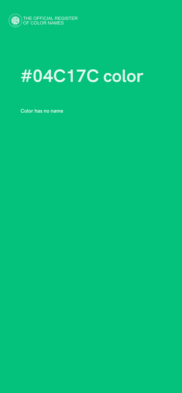 #04C17C color image