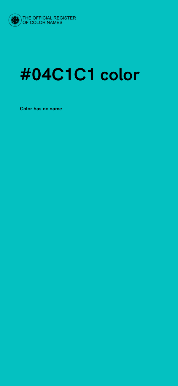 #04C1C1 color image