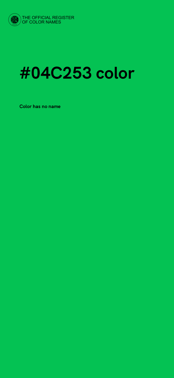 #04C253 color image