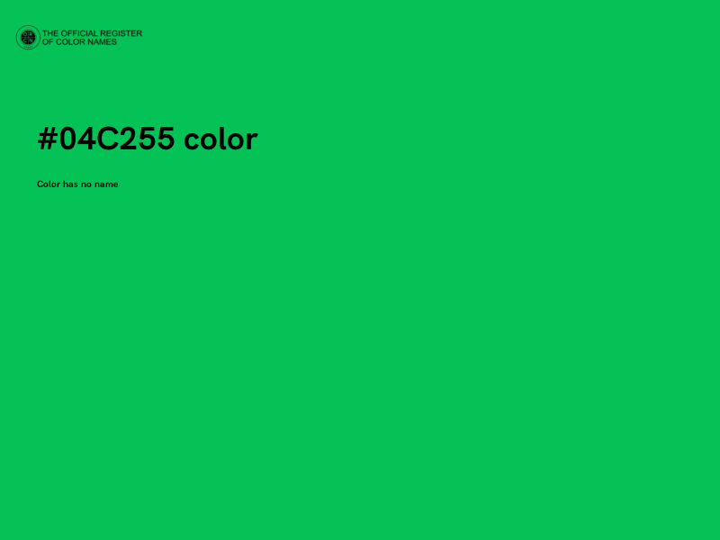 #04C255 color image