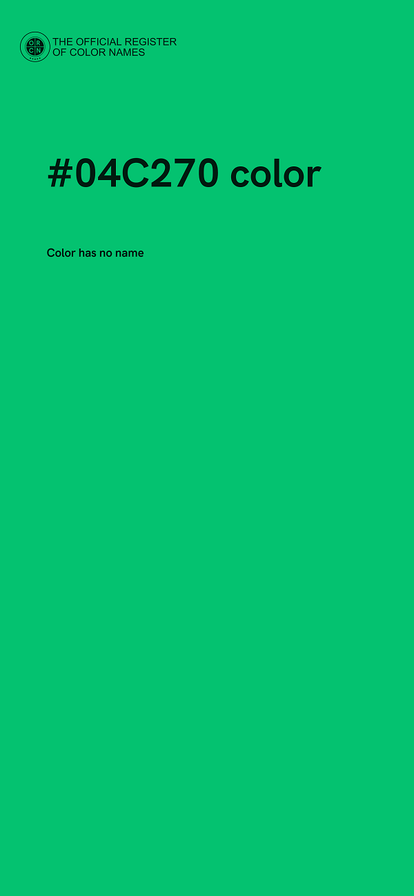 #04C270 color image