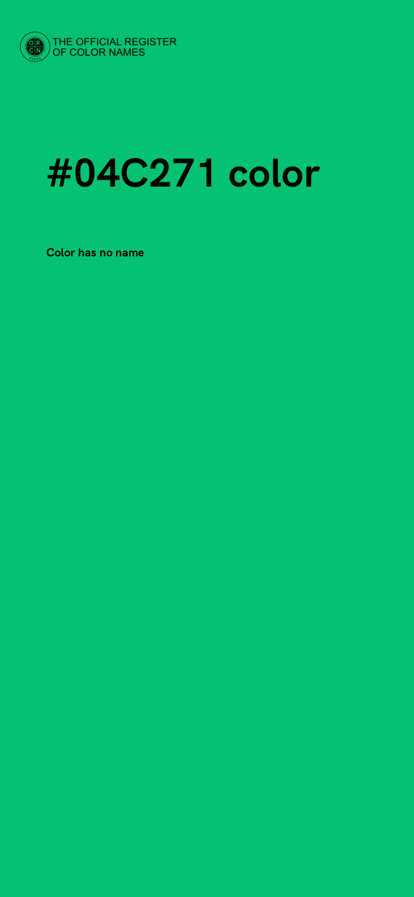 #04C271 color image