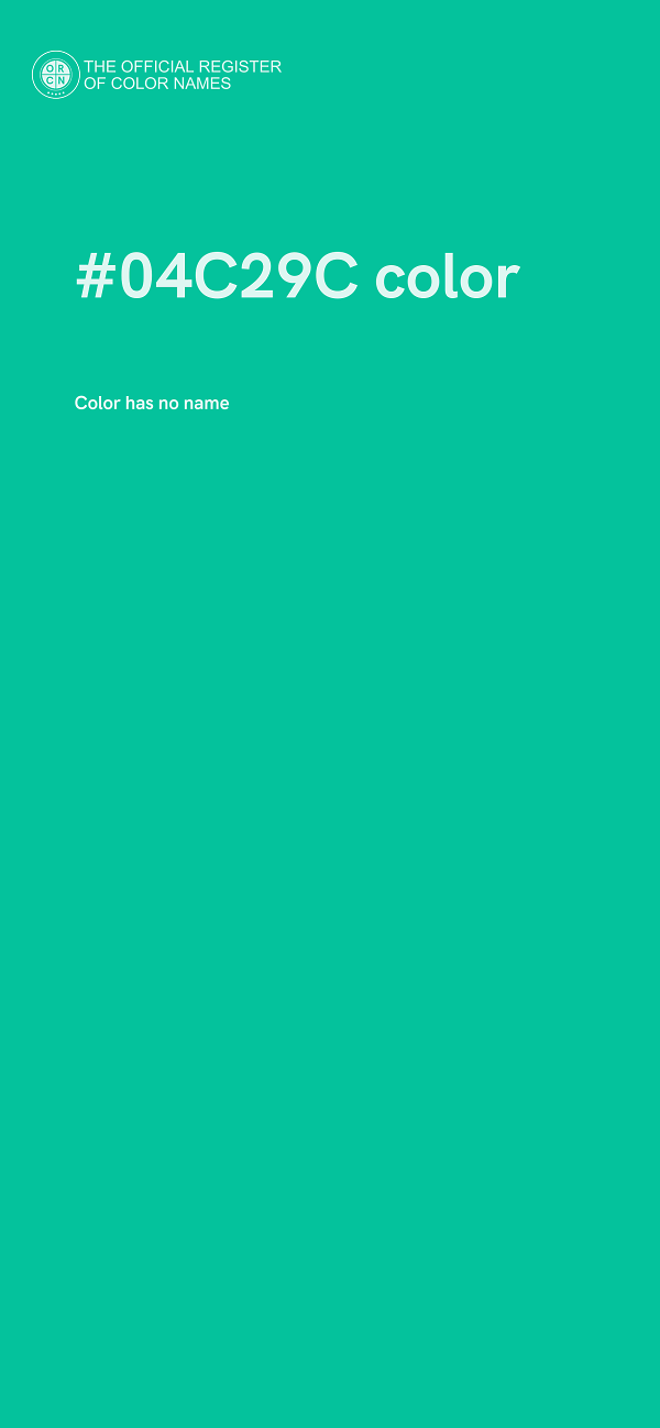 #04C29C color image