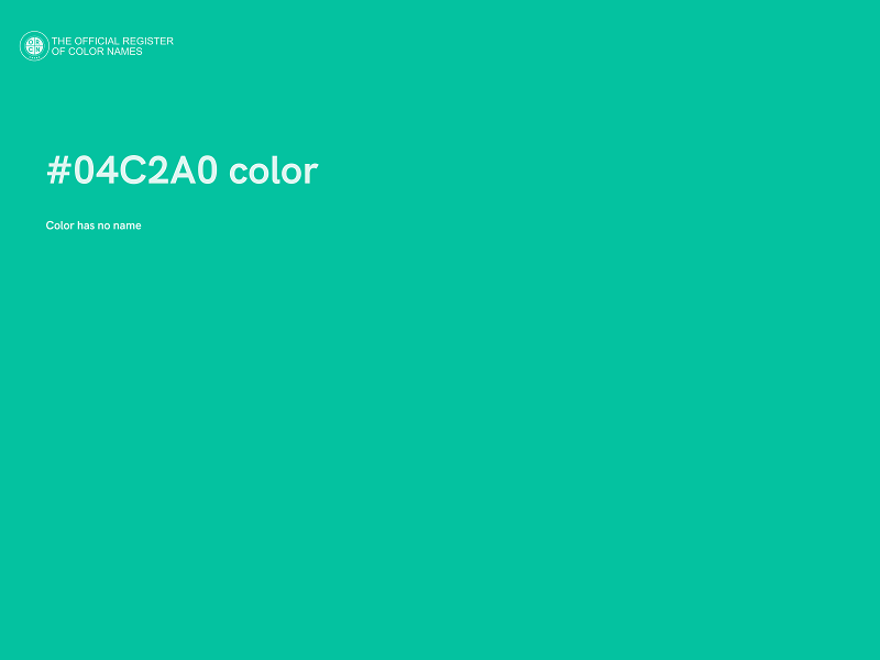 #04C2A0 color image