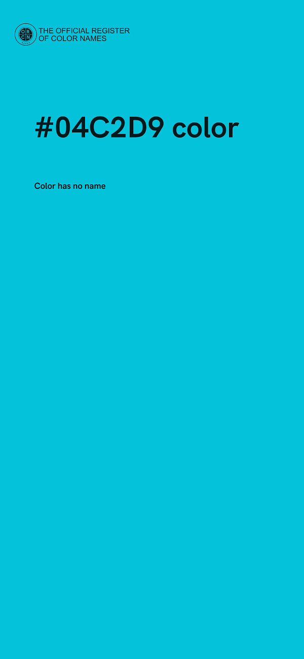 #04C2D9 color image