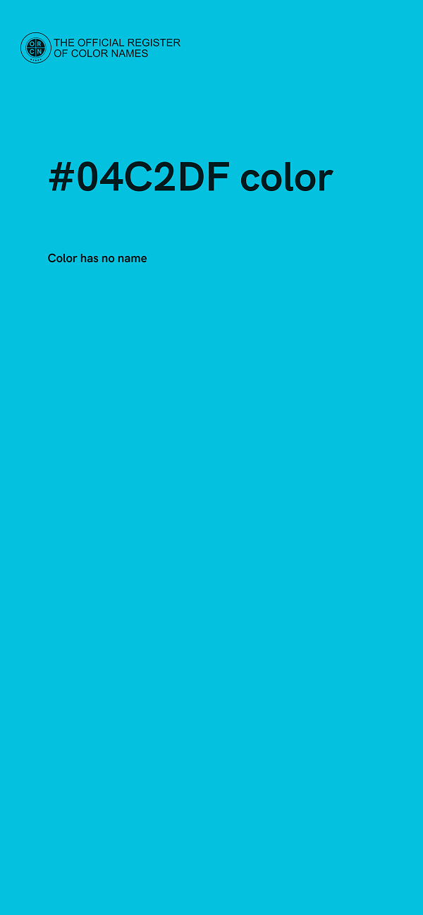 #04C2DF color image