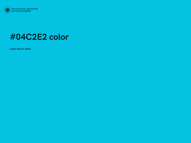 #04C2E2 color image