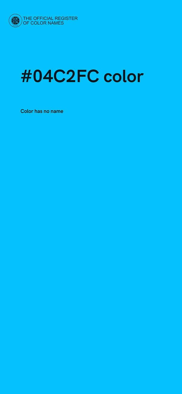 #04C2FC color image