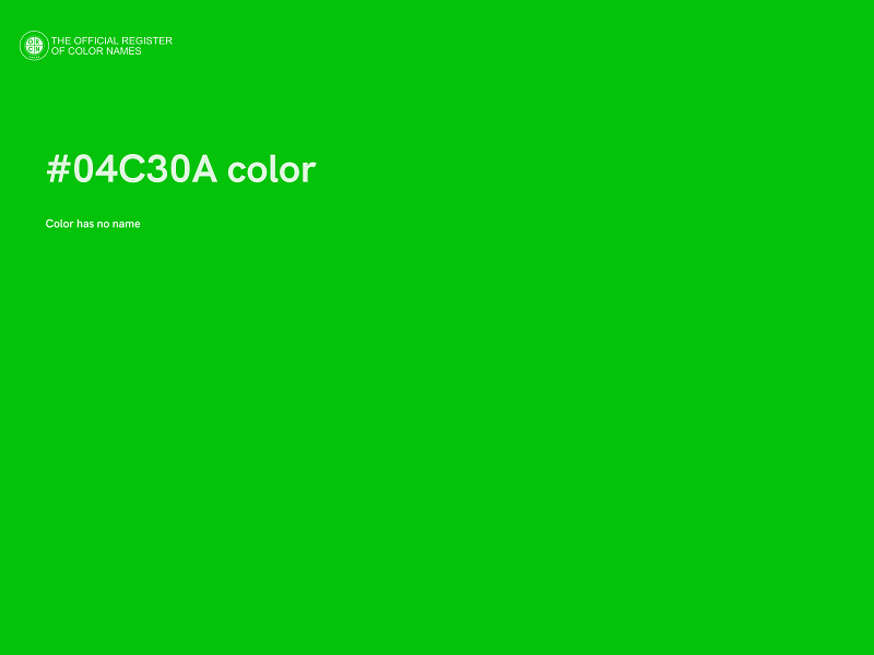 #04C30A color image