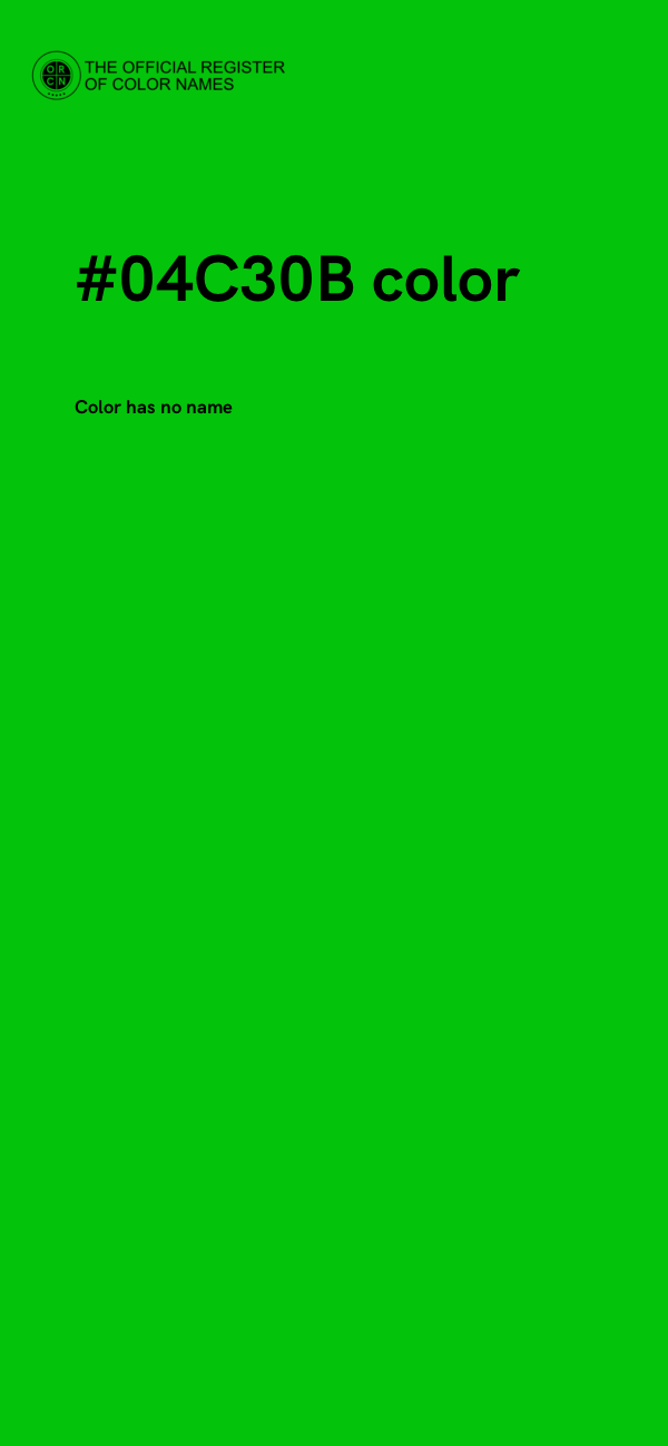 #04C30B color image