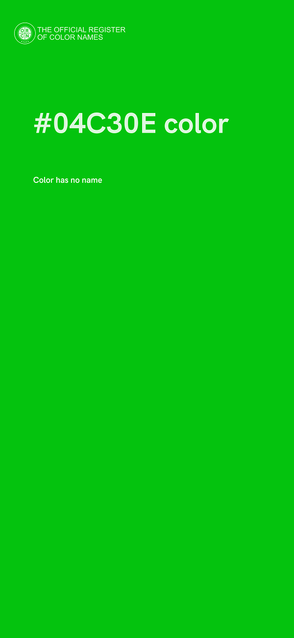 #04C30E color image