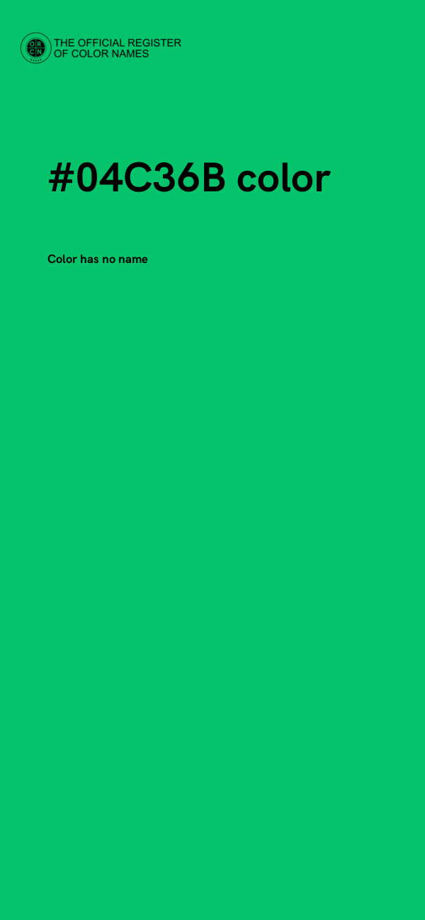 #04C36B color image
