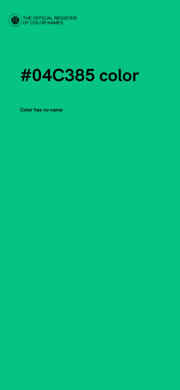 #04C385 color image