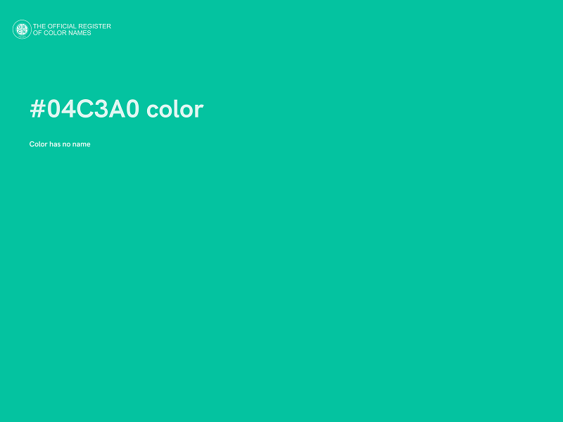 #04C3A0 color image