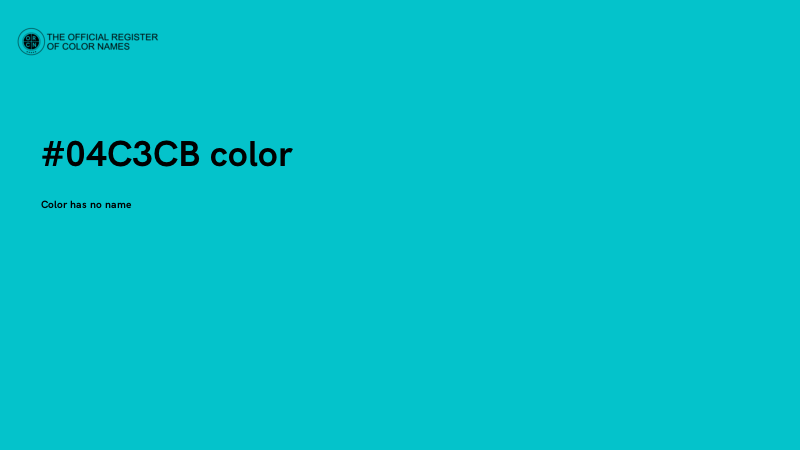 #04C3CB color image