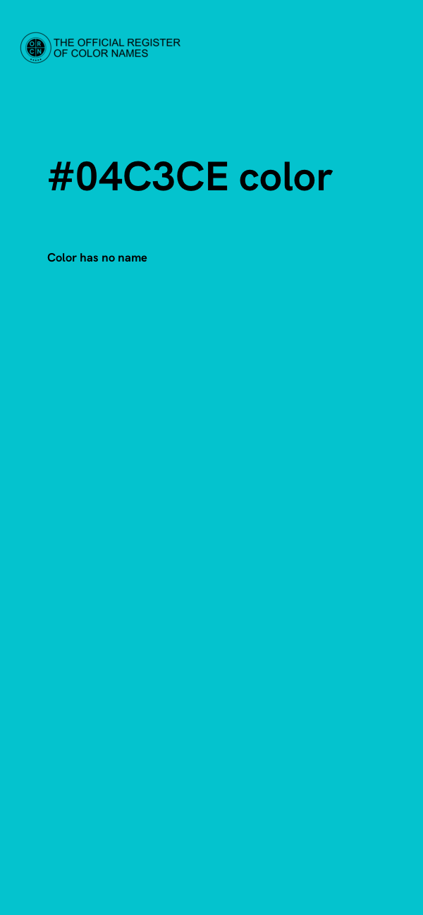#04C3CE color image
