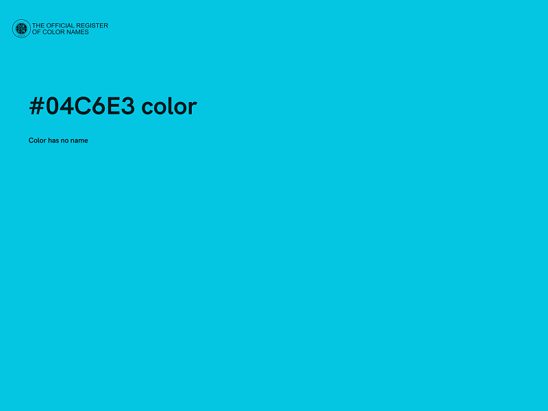 #04C6E3 color image