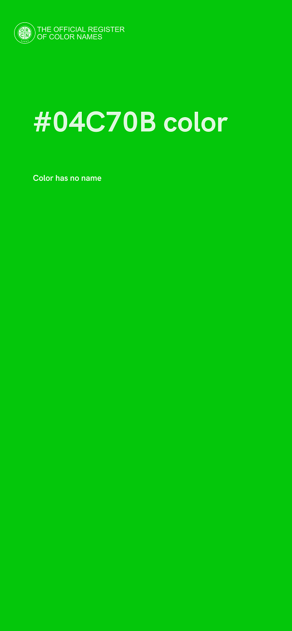 #04C70B color image