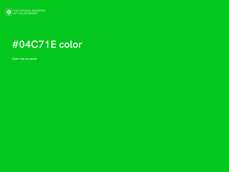 #04C71E color image