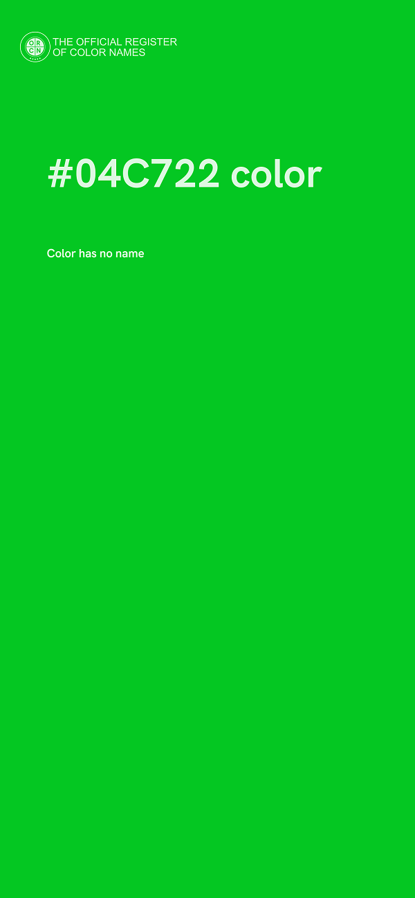 #04C722 color image
