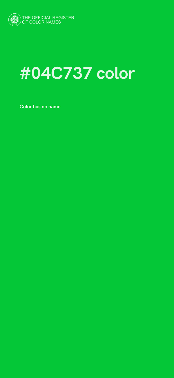 #04C737 color image